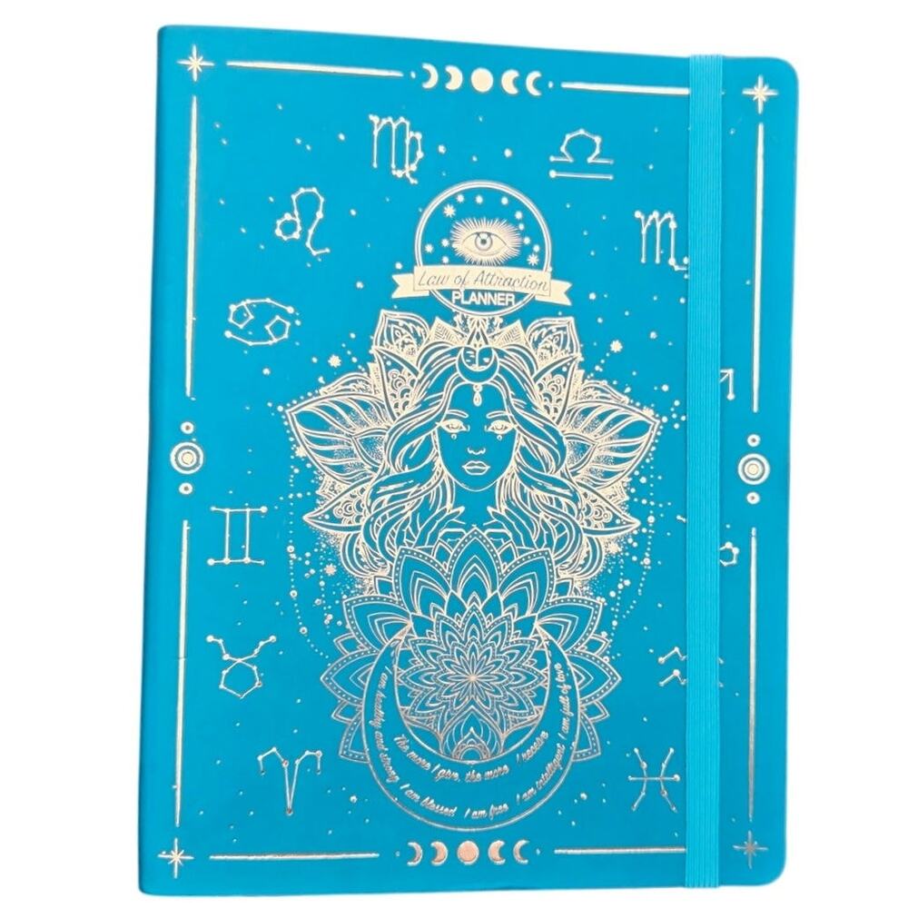 12 Month Planner Calendar with Stickers Law Of Attraction Positivity New Unused